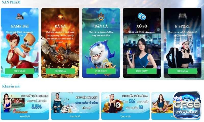 Kho game cá cược phong phú