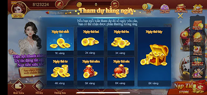 Khuyến mãi hàng ngày CF68: Tặng 50% giá trị nạp lần đầu từ 24/7 - 05-08 Điểm danh hàng ngày tại CF68.DEV nhận quà liền tay