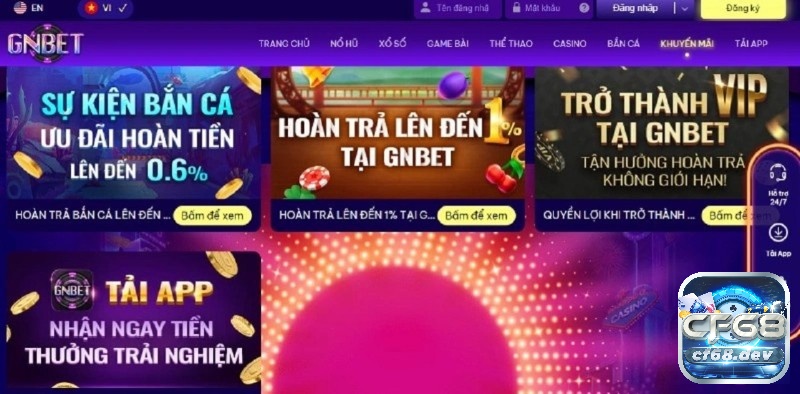 Cách tham gia chơi tại cổng game Gnbet