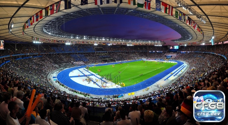 Sân vận động olympic ở Berlin đây là một địa điểm trung lập, mang tính biểu tượng cao