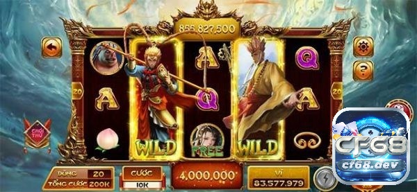 Game nổ hũ Tây Du Ký với những biểu tượng quen thuộc thu hút người chơi với tỷ lệ trúng thường cao