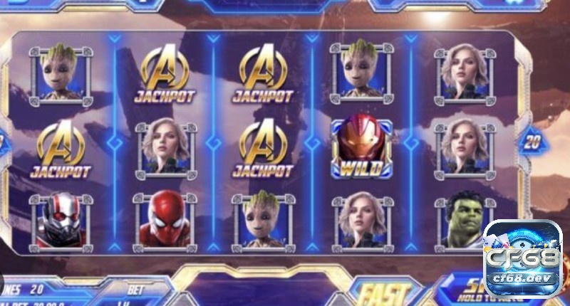 Avengers là game nổ hũ đề tài siêu anh hùng thu hút người chơi với đồ họa sắc nét và âm thanh sống động