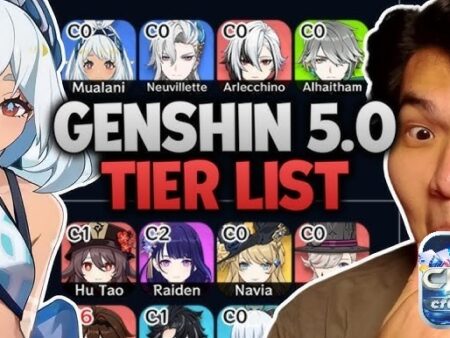 Tier list genshin impact 2025: Bảng xếp hạng nhân vật mới nhất