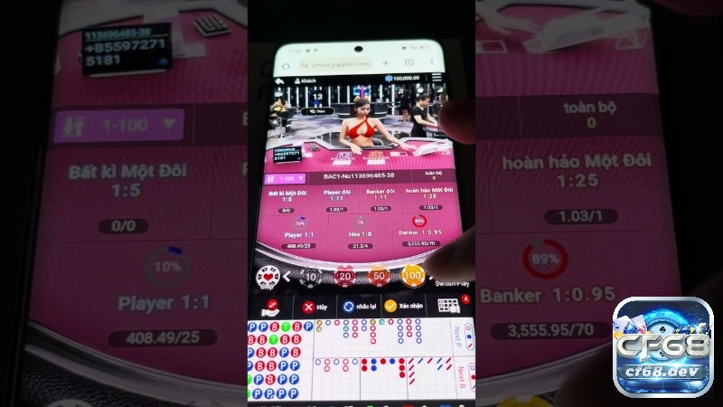 Baccarat trên mobile người chơi có thể trải nghiệm trực tiếp ngay trên điện thoại di động hoặc máy tính bảng