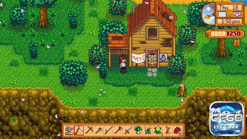Stardew Valley là tựa game mà anh em phải quản lý thời gian và năng suất lao động trong trang trại của mình