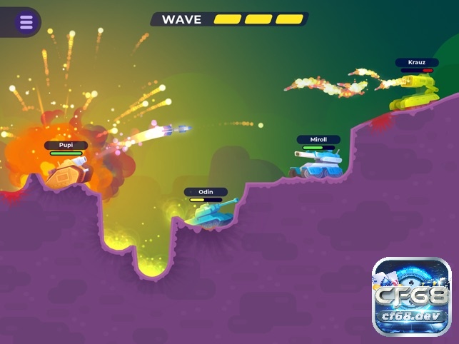 Tank Stars chinh phục game thủ toàn cầu nhờ đồ họa hoạt hình đáng yêu, vũ khí độc đáo