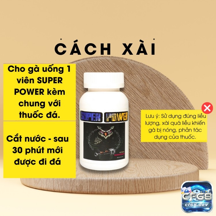 Super Power là loại thuốc tăng bo mạnh cho gà đá chuyên nghiệp