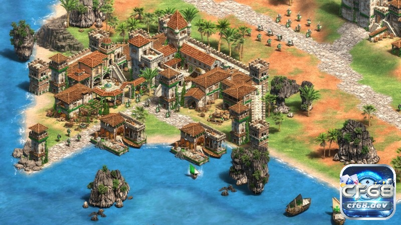 Kinh tế vững mạnh giúp bạn duy trì lợi thế và áp đảo đối thủ trong game đế chế online.