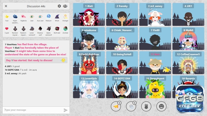 Người chơi mới nên bắt đầu với ma sói V-Game hoặc Among Us, khi quen có thể thử Wolvesville.