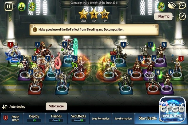Turn-based RPG hấp dẫn bởi chiều sâu chiến thuật và những trận đấu cân não.