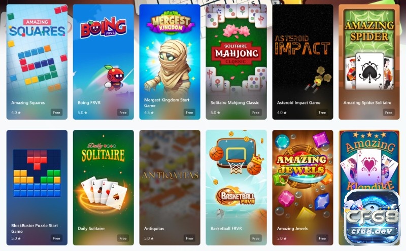 Microsoft Store là kho game PC và Xbox bản quyền tích hợp sẵn trên Windows, hỗ trợ Xbox Game Pass giá rẻ với hàng trăm game.