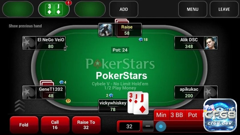 Cách hành động trong mỗi vòng cược tố bài poker