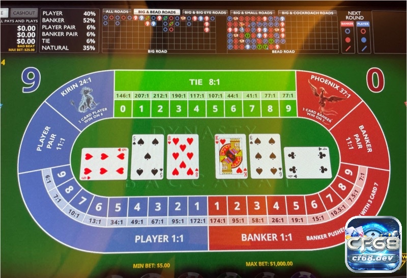 Cược phụ như Đôi, Hoàn hảo hay Lớn/Nhỏ giúp tăng phần kịch tính của Baccarat.